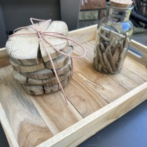 lot de sous-verres artisanaux en bois flotté pièce unique fait main