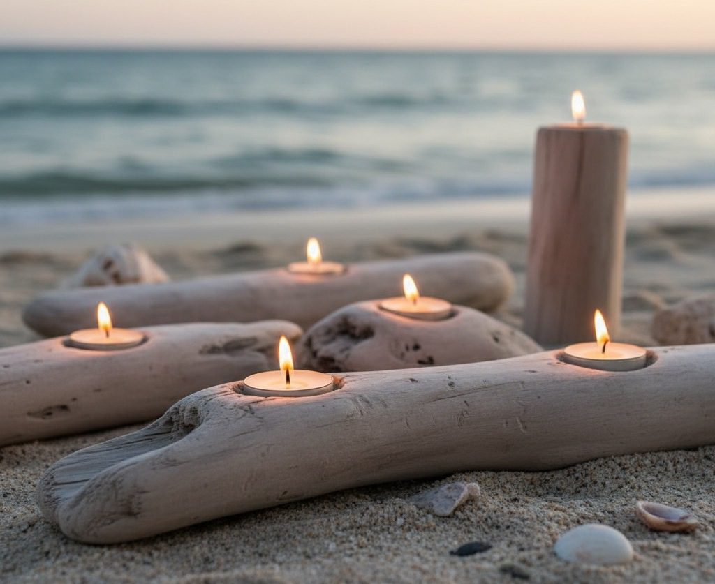 Une ambiance douce et naturelle, où le bois flotté rencontre la lumière pour créer des instants apaisants et authentiques.