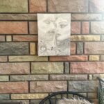 Toile murale visage homme femme amoureux – décoration intérieure romantique et moderne